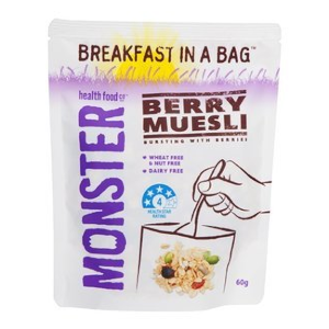Muesli Berry 60g Monster Health Food x 20